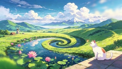 螺旋旷野的猫咪