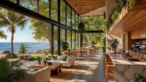 林伴晴海漫入窗