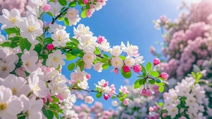 春日花满枝头（护眼）