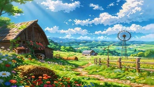 夏日乡野农场