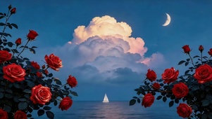 海边玫瑰花