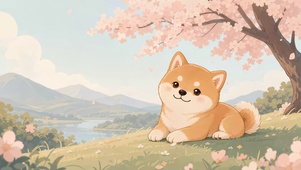 可爱小柴犬