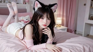 猫耳少女卧室