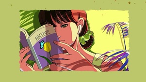 看书的女孩