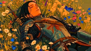 花海中的骑士