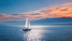 海面帆船