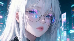 戴眼镜女孩