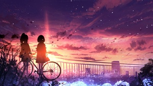 闺蜜看雪花