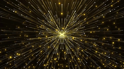 金色光斑放射线条