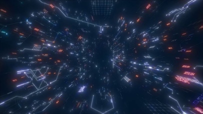 科技感HUD隧道穿梭无限循环