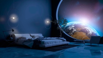 舱航天器飞行房间