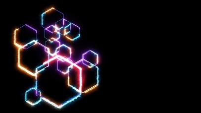 好看的六边形光环