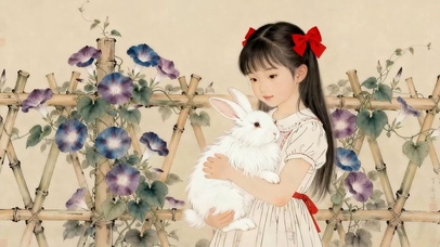 女孩与萌宠