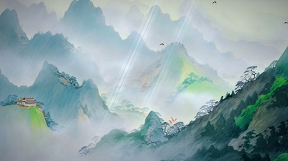 水墨山水ai壁纸