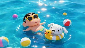 小新与小白的泳池假期