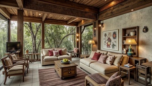 【雨景】热带雨林的客厅