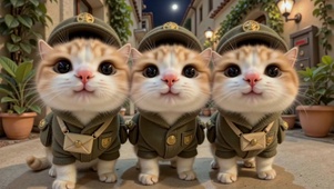 超萌治愈橘猫小队