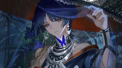 散兵-惜蝶-画师：Aoma