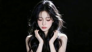 可爱长发女孩