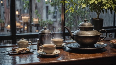 【雨景】悠闲的下午茶