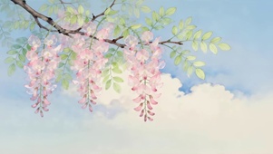 治愈小清新枝头鲜花