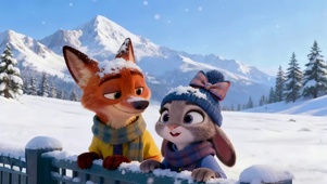 雪景朱迪和尼克