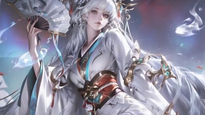 月下龙姬执扇来