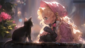 4K 猫咪女孩