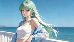海边清新女神