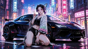 赛博霓虹街头潮辣蝴蝶忍