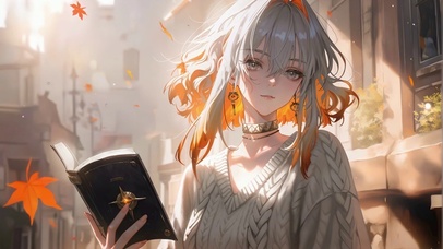 秋日落叶嘉贝莉娜