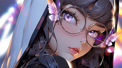 眼镜少女