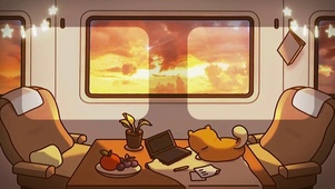 旅行-狗狗夕阳