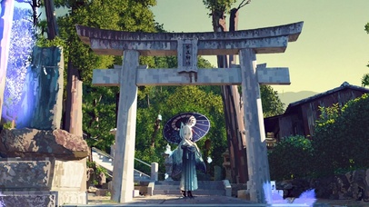 神社古寺的猫耳少女