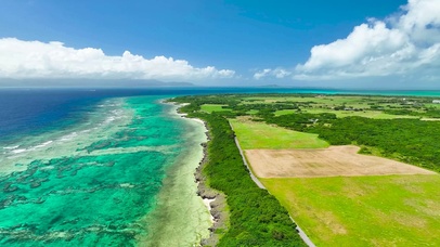 航拍唯美海岸线