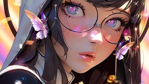 眼镜少女