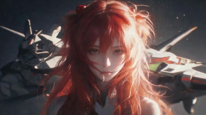 红发机甲二次元美少女