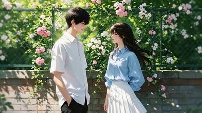 花下情侣