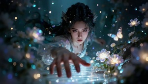 4K 萤花边暗境少女