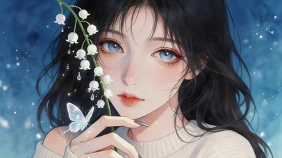 清纯治愈女孩
