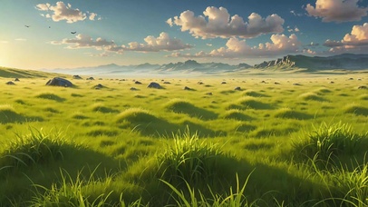 清新治愈草原天地