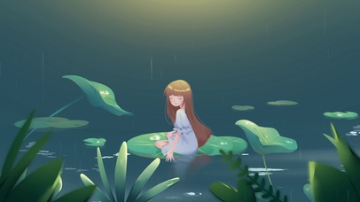 夏季池塘