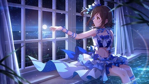窗台边的少女