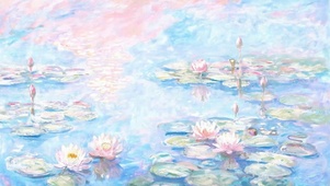 池塘荷花