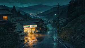 郊外乡村路边便利店