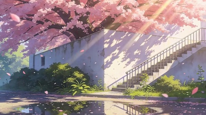 樱花树木