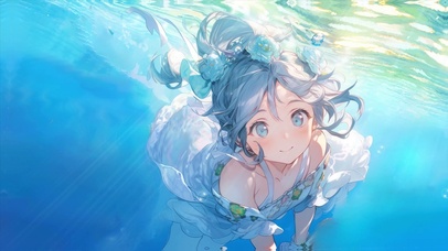 水中可爱少女