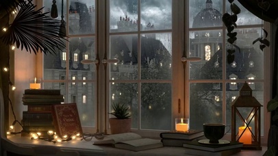 雨夜城堡雷雨声