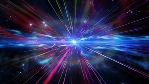 空间光线穿梭宇宙地球
