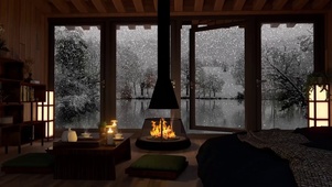 冬季舒适温暖卧房
